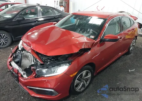 2019 Honda Civic Lx z USA, uszkodzony, nr VIN 19XFC2F61KE031681